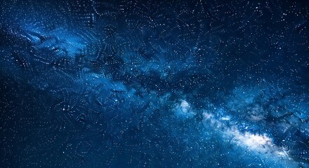 Stunning Milky Way Galaxy Night Sky with Stars.