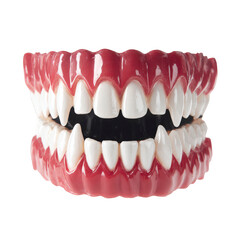 Obraz premium Fake mouth with fake teeth and a fake tongue