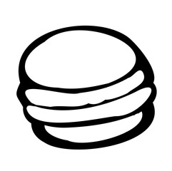 vector illustration of a macaron