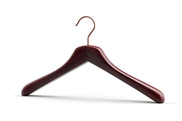 Premium Single Cherry Coat Hanger Product Isolated Wooden Closet Organizer Fashion Storage Furniture