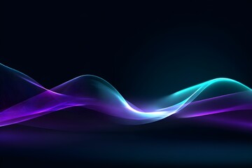 Vintage Retro Holographic Waves Dark Background Nostalgic Aesthetic Digital Art Pattern Design Effect