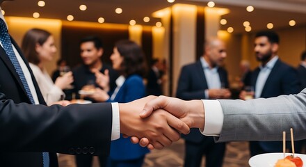 Strategic alliance celebration diverse business professionals fostering collaboration and