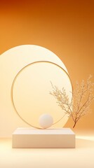 Abstract Art Space E-commerce Product Exhibition Background