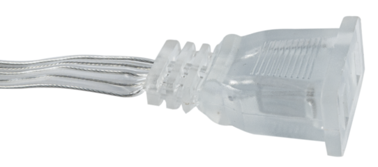 CLAVIJA PLASTICA PARA LUZ DE NAVIDAD