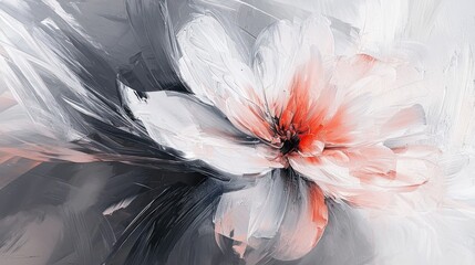 Abstract flower painting