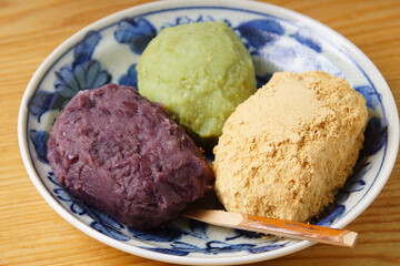 三色おはぎ