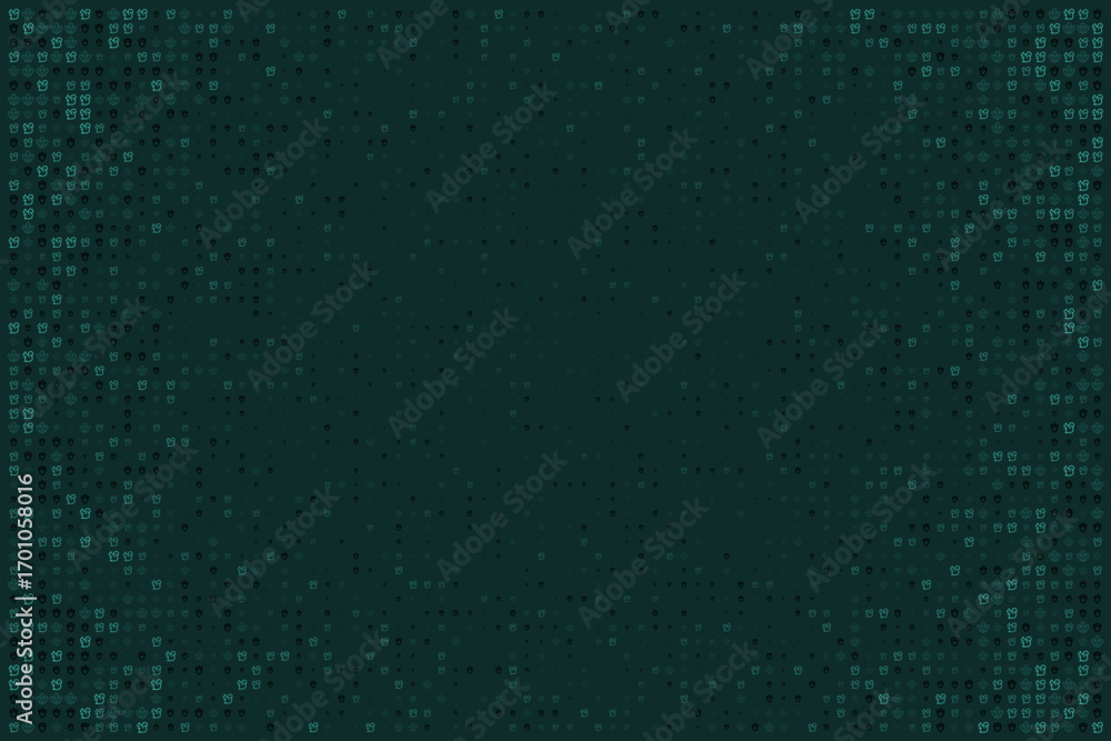 Poster patterned background with geometric icons for creative design and projects