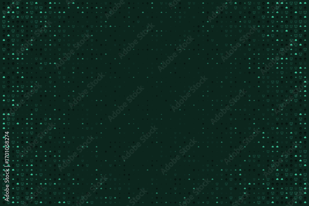 Poster patterned background with icons for digital design projects and creative applications
