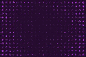Purple Patterned Background with Dots and Icons for Creative Design Projects