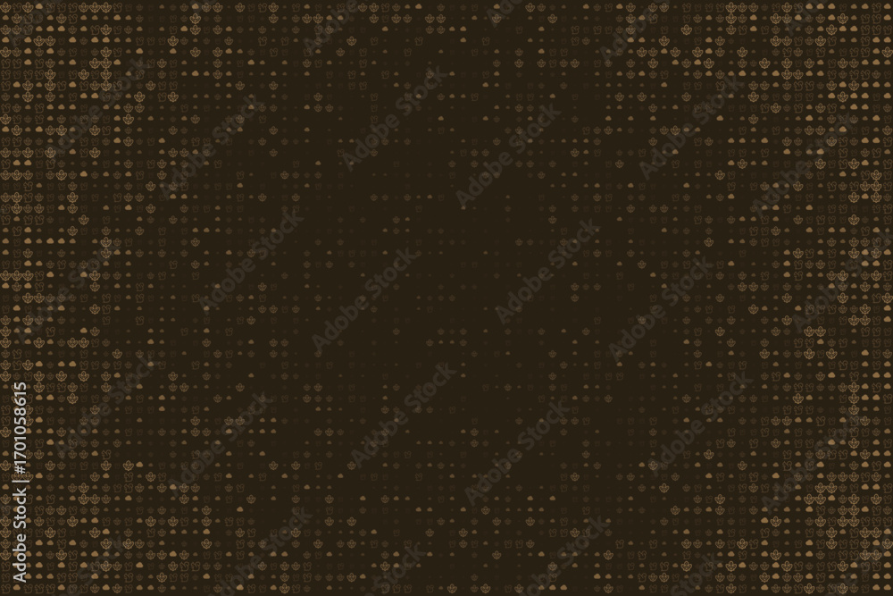 Poster patterned background with icons for digital design and art projects