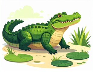 ワニ　イラスト