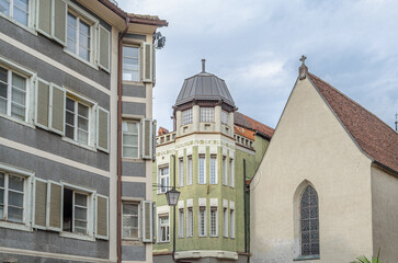 Obraz premium Architecture in the old town of Feldkirch, Austria