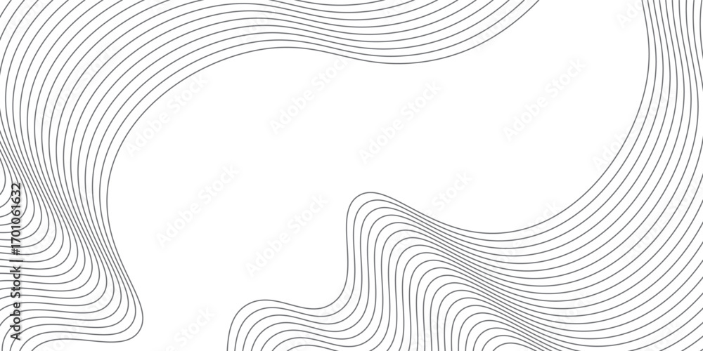 Poster striped curve mountain valley aerial view pattern map technology theme background for advertisement 