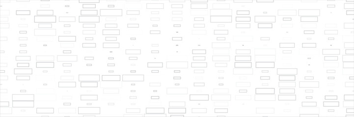Simple grungy white brick wall with light gray shades seamless pattern surface texture background. Horizontal view brick wall image