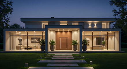 entrance to the house