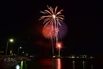打ち上げ花火　花火　山口　宇部　花火大会