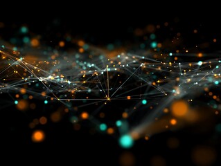 Interconnected Networks: A Visual Representation of Digital Connections and Communication