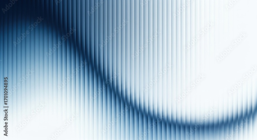 Poster abstract blue wave background with vertical lines. modern futuristic banner with soft gradient strip