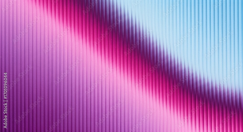 Poster vibrant abstract background with a diagonal color gradient from purple to blue. modern ribbed textur