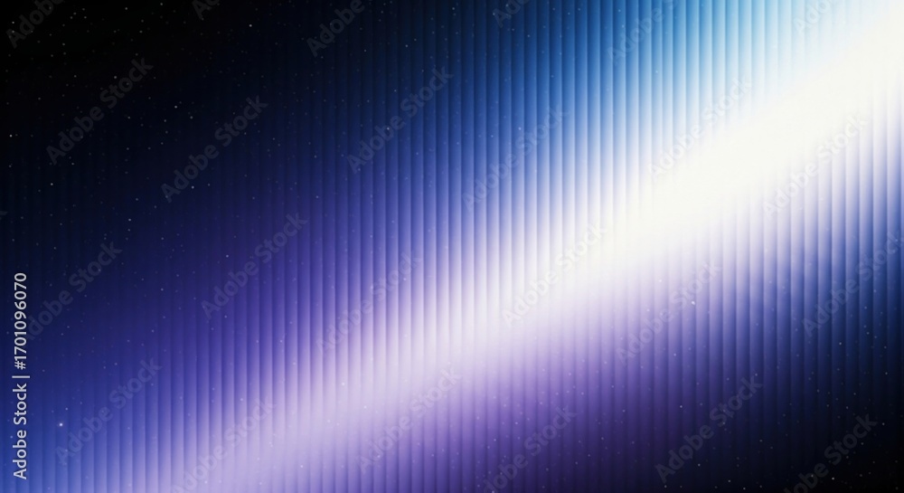 Poster futuristic space scene with a glowing diagonal light beam. abstract background with vertical stripes