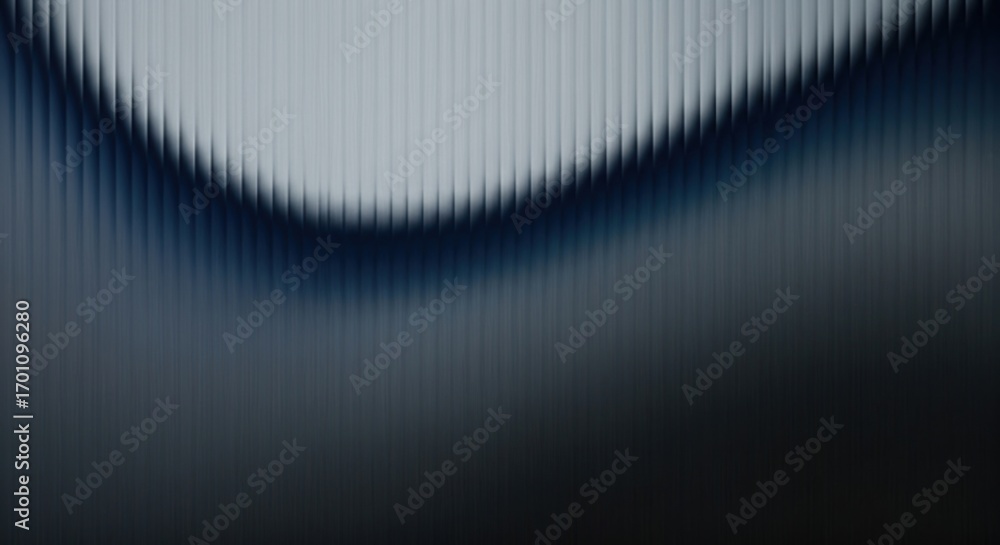 Fototapete abstract background with a ribbed texture and a dynamic curved shadow. modern design in cool blue an