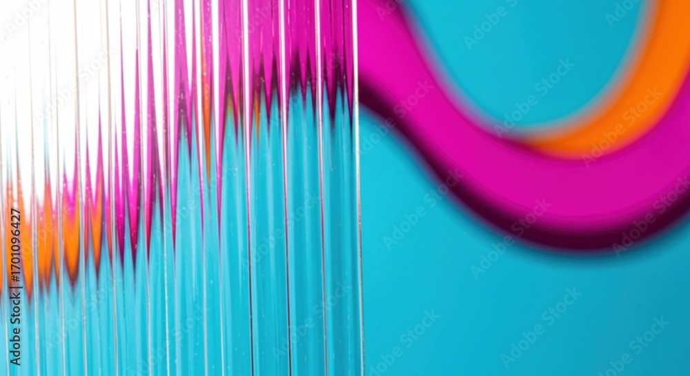 Fototapete vibrant abstract background with colorful shapes and textures. modern graphic design composition wit