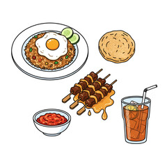 Indonesian Cuisine Nasi Goreng, Satay, and More