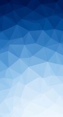 Abstract background featuring a gradient of blue shades in a low-poly, geometric pattern. The color transitions smoothly from dark blue at the top to light blue/white at the bottom.
