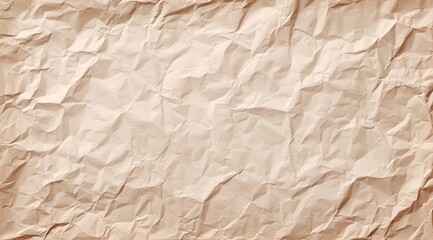Textured crumpled beige paper