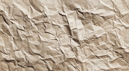 Textured, crumpled kraft paper