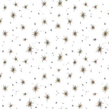 Elegant gold starburst pattern on white background for festive designs