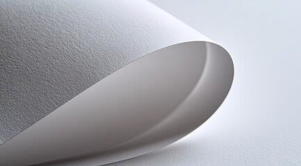 Close-up of a creased sheet of off-white paper