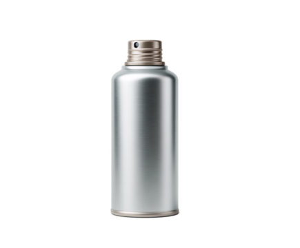Silver spray bottle