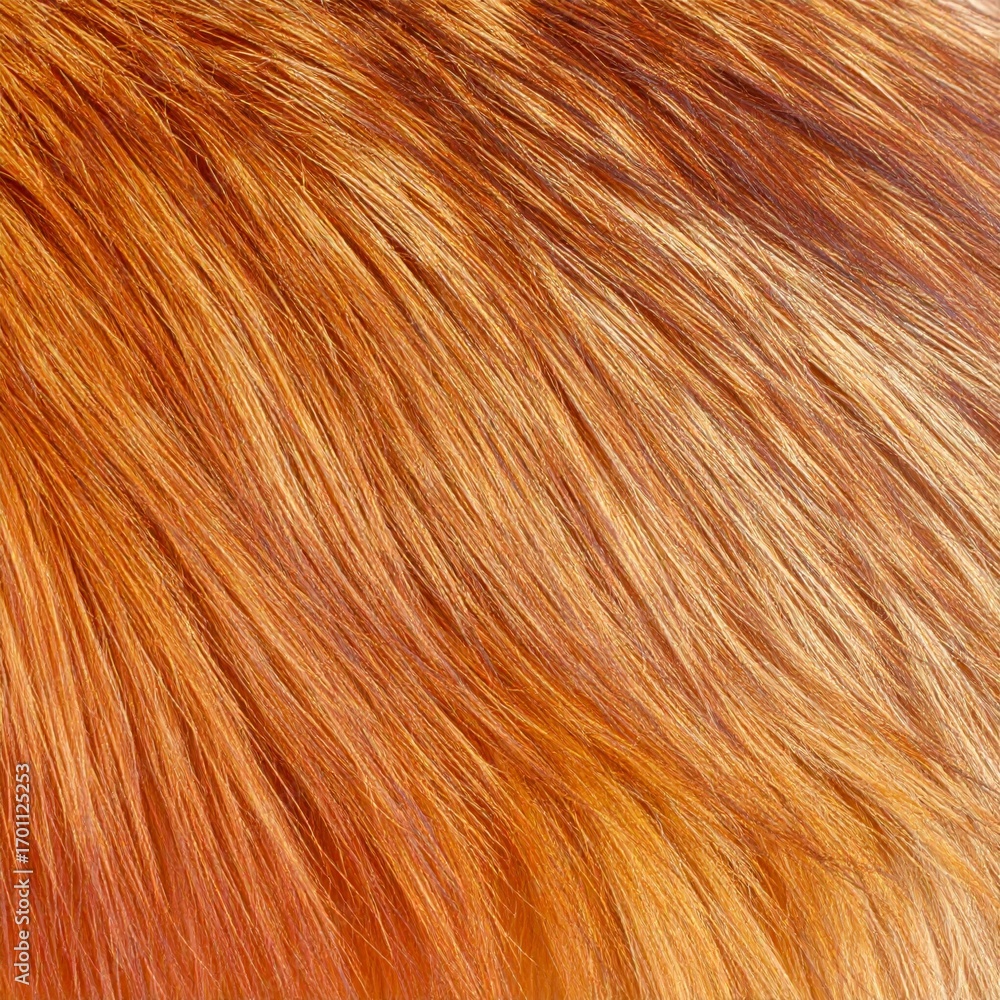 Poster abstract close-up shot of flowing strands of golden bronze metallic fibers with intertwined texture