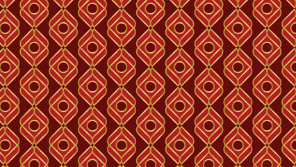 Abstract ornamental vector seamless red pattern and swatches oriental chinese new year modern simple wallpaper geometric diagonal fabric set of design elements EPS 10