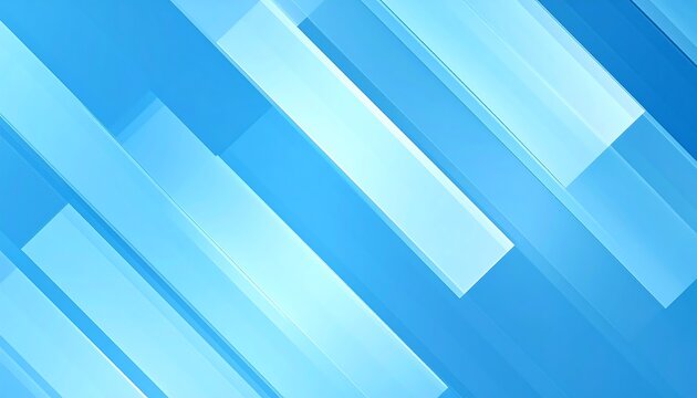 Diagonal, layered, translucent blue rectangles create a modern, abstract geometric composition with depth and subtle gradients
