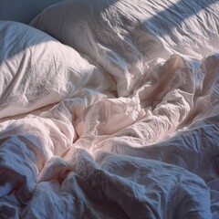 Morning coffee view from inside a tent overlooking a misty forest landscape at sunrise