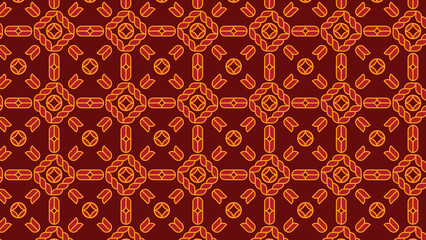 Abstract ornamental vector seamless red pattern and swatches oriental chinese new year modern simple wallpaper geometric diagonal fabric set of design elements EPS 10