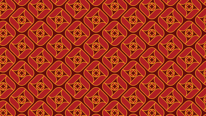 Abstract ornamental vector seamless red pattern and swatches oriental chinese new year modern simple wallpaper geometric diagonal fabric set of design elements EPS 10