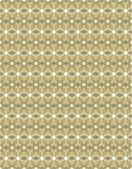 Seamless geometric mosaic pattern with floral shapes. Ideal for tiles, textiles, wallpapers, traditional decorative backgrounds projects, and architectural designs.