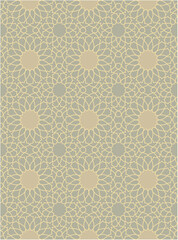 Seamless geometric mosaic pattern with floral shapes. Ideal for tiles, textiles, wallpapers, traditional decorative backgrounds projects, and architectural designs.