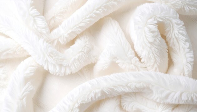 Creamy White Textured Fabric Background