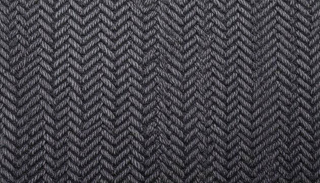 Dark Gray Herringbone Fabric Texture