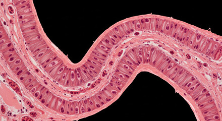 Microscopic View of Intestinal Epithelium