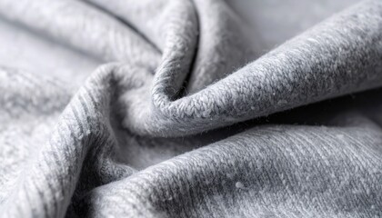 Gray Fabric Texture Background: Dense Sheet Fog Matte