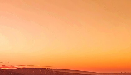 Orange Sunset Gradient Background