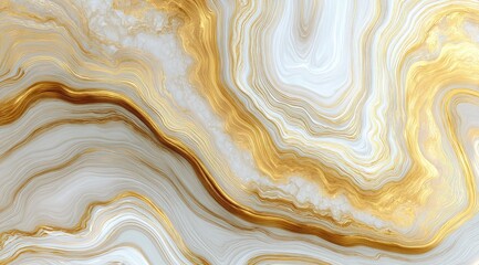 Abstract marble design with flowing gold veins