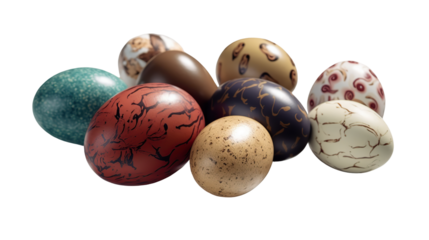 Assorted patterned eggs