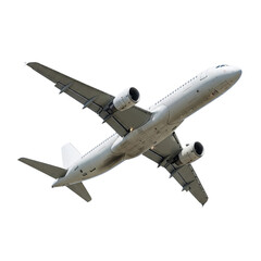 Obraz premium airplanes in flight with detailed aircraft designs, commercial jets and private aviation, transportation and travel concept isolated on transparent background PNG