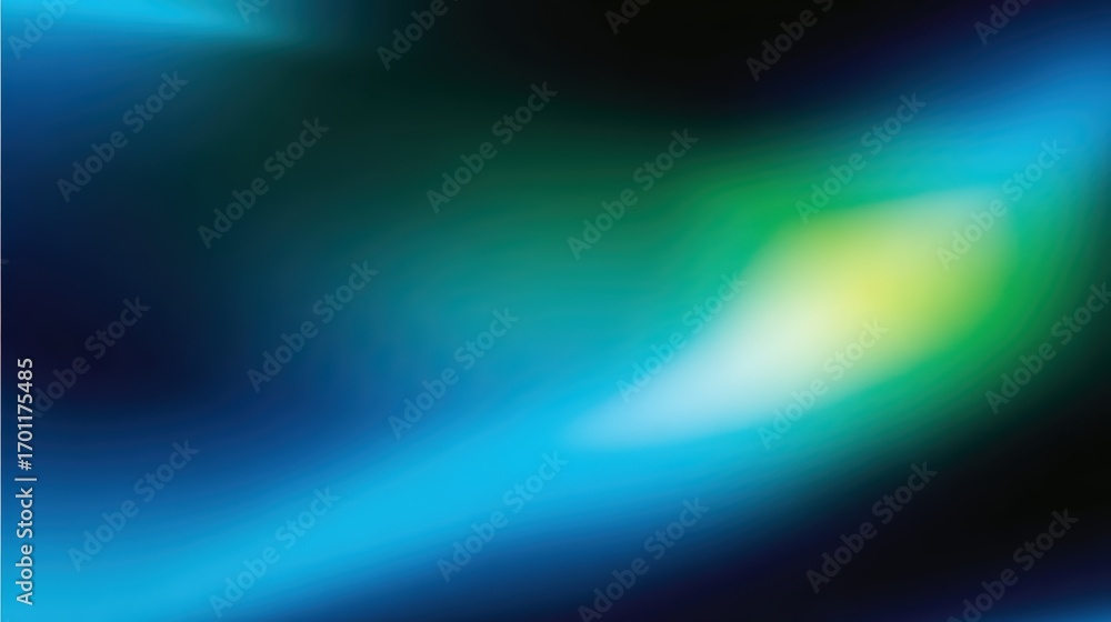 Aufkleber abstract background shows a smooth gradient of deep blues, greens and yellows blending together crea